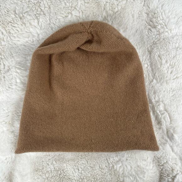 Polo Ralph Lauren Rolled Hem Wool Cashmere Beanie Hat Womens Knit Headwear - Picture 6 of 16